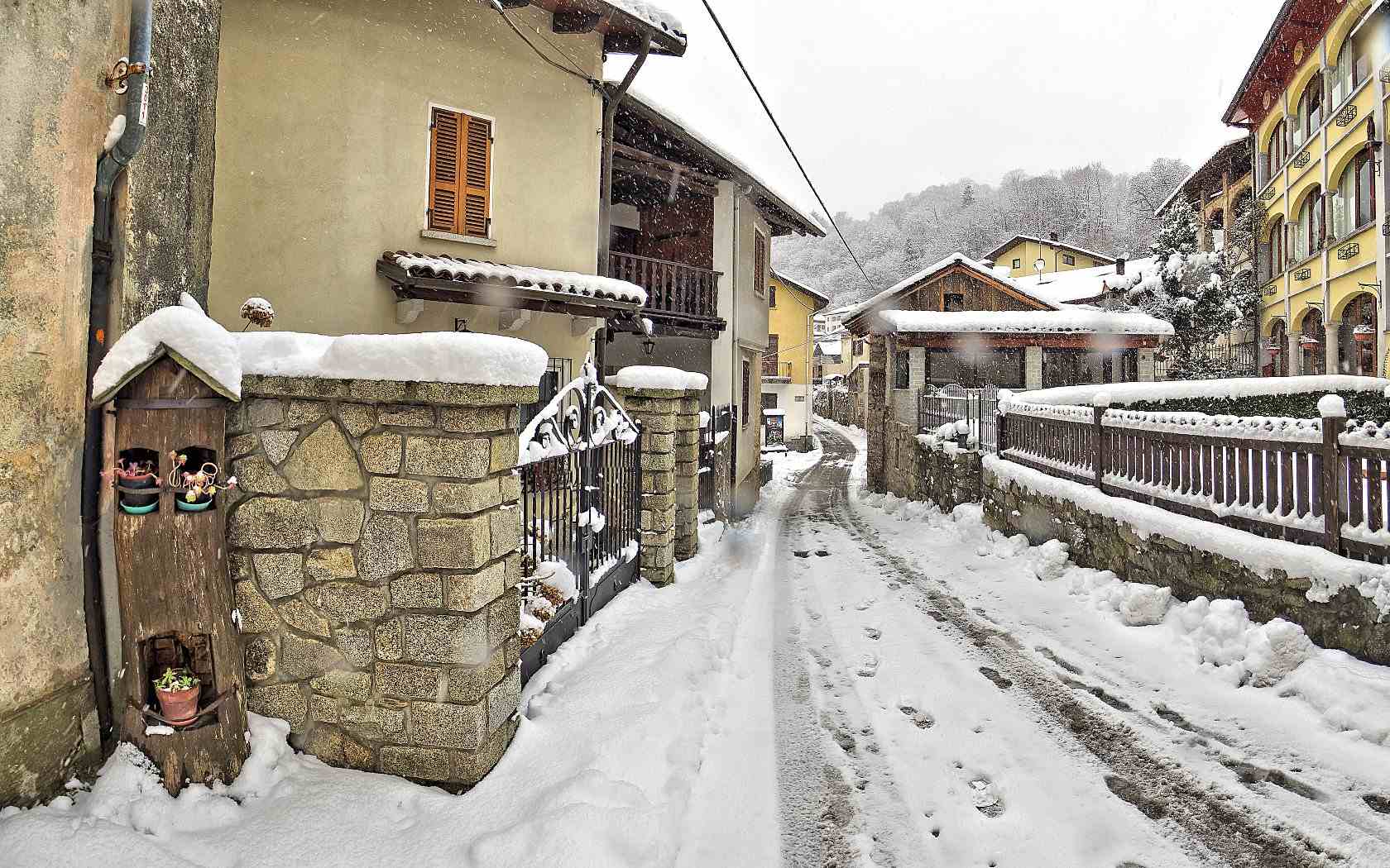 Nevicata in Valsesia